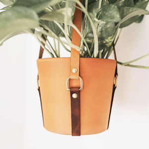 Fioriera <span class=keywords><strong>da</strong></span> <span class=keywords><strong>Parete</strong></span> in Pelle per Interni/Esterni, Porta Vaso Sospeso per Fiori Artificiali, Materiale Durevole, Personalizzabile, Ecologico - Product Image 2