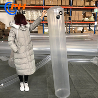 Tuyau Cylindrique Gonflable en TPU/PVC Sans Soudure, Durable et Flexible, Tuyau Haute Pression Écologique Non Toxique Certifié REACH/ROHS pour Gaz