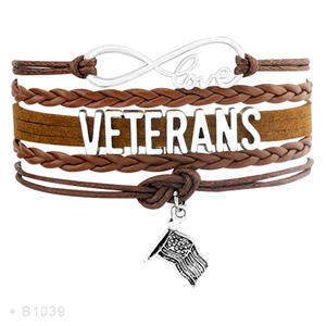 Pulseras para Mujeres del Día de los Veteranos, Soldados Militares, Esposas de Veteranos, Armas, Derechos Humanos, Apoyo a Nuestros Soldados - Product Image 2
