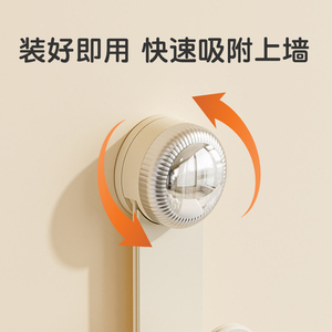 Cream Suction Cup Pot Lid Holder Wall Mounted No Drill <b>Kitchen</b> <b>Storage</b> Rack Rotating Dustproof Cover Round Polished Finish - Product Image 5