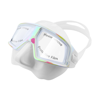 Máscara <span class=keywords><strong>de</strong></span> Buceo con Doble Lente Antivaho para Niños, con <span class=keywords><strong>Lentes</strong></span> <span class=keywords><strong>de</strong></span> Vidrio <span class=keywords><strong>de</strong></span> Bajo Volumen y Respiración Fácil para Buceo Libre y Deportes Acuáticos - Product Image 1