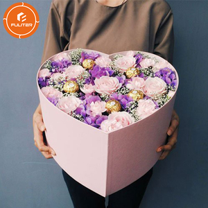 Tùy Chỉnh Da Lộn Hình Trái Tim Quà Tặng Tăng Hộp Nhung Đen Sô Cô La Hộp Hoa Cho Bảo Quản Tăng - Product Image 5