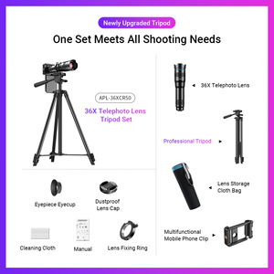 <span class=keywords><strong>Apexel</strong></span> – <span class=keywords><strong>objectif</strong></span> de téléphone universel en métal, Zoom 36X, caméra de téléphone portable/<span class=keywords><strong>objectif</strong></span> de télescope pour iPhone Samsung Mobile - Product Image 5