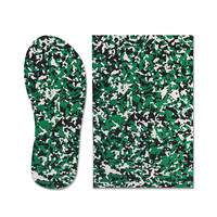 Feuille de mousse EVA de couleur mélangée camouflage de haute qualité antidérapante pour la fabrication de pantoufles douces et traitées pour couper à la taille