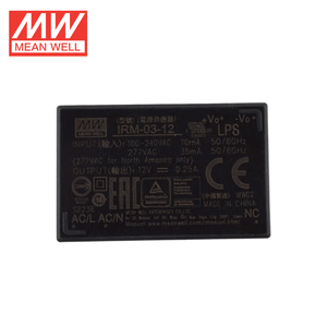 Alimentatore switching originale Mean Well serie <span class=keywords><strong>IRM</strong></span>-03 da 3W con custodia in rete metallica, tensioni di uscita 3.3V/5V/9V/12V/15V/24V - Product Image 2