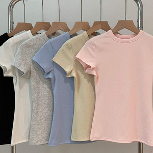 Dames Plus Size Slim Oversized Katoenen Ademend Anti-Pilling Sublimatie Blanks T-<span class=keywords><strong>shirts</strong></span> met Aangepaste Geprinte Zomerkleding - Product Image 1
