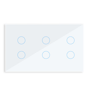Tuya Smart 6 Way Switch 147x86mm WiFi Touch Panel With Voice <b>Control</b> For Indoor Use - Product Image 3