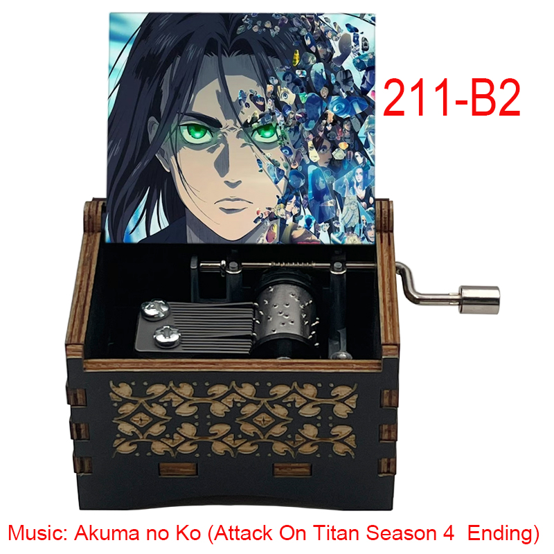 Japanese Anime Theme Music Box - Hand Crank Akuma No Ko