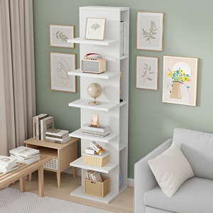 Fabrieksontwerp renovatie huisontwerp eenvoudige ruimtebesparende moderne meerlaagse opbergboekenkast ontwerp boekenkast multi hoekplank - Product Image 1