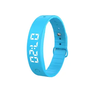 Pulseira de silicone esportiva 3d, pedômetro, led digital, crianças, relógios para estudantes