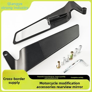 Specchietto Retrovisore per Moto, Modifica Universale per Veicoli Elettrici, Riflettore Antivento, Lega di Alluminio, Street Raci - Product Image 2