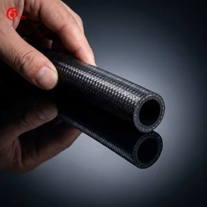 Tuyau hydraulique <span class=keywords><strong>flexible</strong></span> de qualité supérieure 1/4 pouce <span class=keywords><strong>3</strong></span>/<span class=keywords><strong>8</strong></span> "   Tuyau de carburant en caoutchouc noir 500 PSI, basse pression, tressé textile - Product Image 3