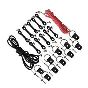 Kit d'accessoires pour kayak avec anneaux en D en acier inoxydable et corde pour canoë kayak 2 places, sports nautiques en plein air - Product Image 4