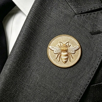 Patchs adhésifs ronds brodés haute densité à thermocoller, motif insecte, pour vêtements et chapeaux, provenant directement de l'usine d'origine