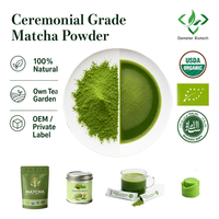 Poudre de matcha biologique certifiée USDA et UE Demeter A-10A, matcha de qualité cérémonielle, poudre de thé vert matcha en gros