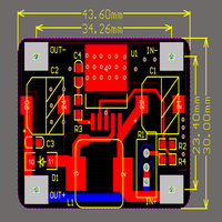 Module élévateur de convertisseur DC Boost LM2577 3.5-35V à 5-56V 3A MAX avec lumière