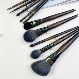 ZY206 Tragbares 10-teiliges Make-up-Pinsel-<span class=keywords><strong>Set</strong></span> aus Ziegenhaar für Konturierung, Rouge, Highlighter und Lidschatten mit PU-Tasche - Product Image 4