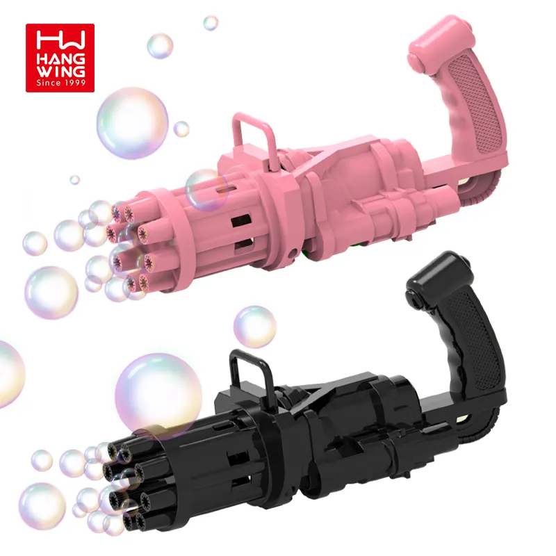 Elektrikli silahlar oyuncak üfleme Blaster sabun açık hava oyunları yaz parti taşınabilir Blower su Pistola de burbujas Gatling kabarcık tabancası