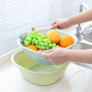 Thickened Plastic Washbasin Small Pink Irregular Shape Multifunctional For Baby Student Dormitory Kitchen Use - Product Image 2