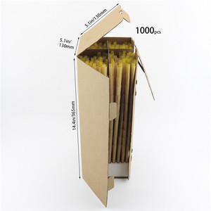 Paquete de 1000 Conos de Papel de Liar Marrón, Natural, Sin Blanquear, Orgánico, para Tabaco - Product Image 1