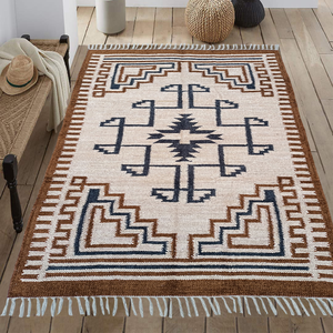 Tapis moderne tissé à la main en soie et coton Dhurrie Vente en gros d'usine Style persan Grand tapis de luxe pour le salon Tapis de sol - Product Image 2