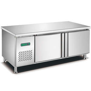 Mesa de Preparación de Acero Inoxidable de Grado Profesional con Refrigerador, Enfriamiento Estable, Ideal para Cocina de Hotel, Servicio de Catering y Preparación Central - Product Image 1