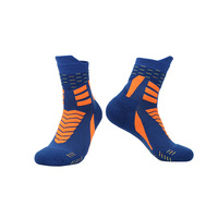 Chaussettes Elite personnalisées Chaussettes de basket-ball de couleur tendance Chaussettes de sport professionnelles respirantes et absorbant la sueur en éponge épaississante
