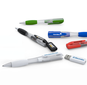 Vente chaude clé usb stylo à bille lecteur 256 mo 512 mo 1 go 2 go bâton commémoratif pour stylo publicitaire en plastique flash dsik - Product Image 1