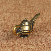 Lampe Aladdin rétro en laiton pendentif porte-clés lampe Aladdin collier pendentif accessoires