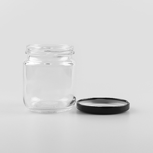 Pot en verre rond de 195 ml, 250 g, 7 oz pour <span class=keywords><strong>confiture</strong></span>, guacamole, beurre de cacahuète avec couvercle à vis de 63 mm - Product Image 6