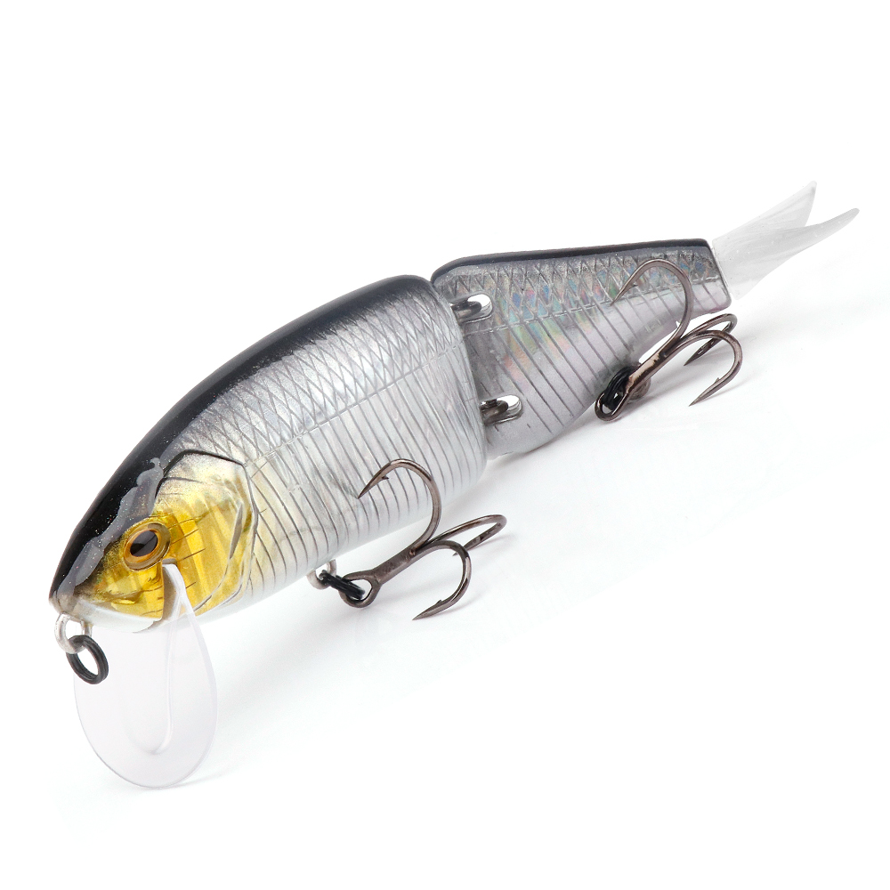 bass jointed lure Truscend 3 Pack Swimmer  Angler's Club TRUSCEND fishing lure and move flexible in water Believer 7" Jointed Crankbait Black