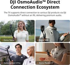 Micrófono Inalámbrico de Solapa DJI Mic 2 (2 TX + 1 RX + Estuche de Carga), Cancelación Inteligente de Ruido, Grabación Interna Flotante de 32 bits - Product Image 5