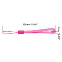 Cordon de cou coloré en corde de pin tressée pour téléphone portable, avec porte-clés, porte-clé USB, porte-badge et accessoires électroniques