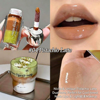 Produits de beauté personnalisés en gros CAPPUVINI Gloss à lèvres coréen double teinte effet miroir Huile à lèvres hydratante Rouge à lèvres liquide non collant