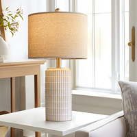 Chambre créative nordique chine Simple Vintage lampe décoration de la maison lampe de Table Villa hôtel chambre Art créatif en céramique lampe de Table