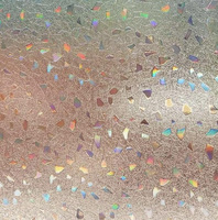 GYC Selbstklebende PVC-Glitzer- und Funkel-Fensterfolie Wasserdichte Dekorative Glasfolie für Zuhause Undurchsichtige Oberfläche Rollenform