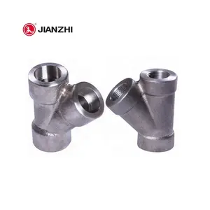 ASME B 16.11 Forged Butt Welded Pipe Fittings Stainless Steel Lateral Y Tee High Pressure Y Pipe Fitting Tee