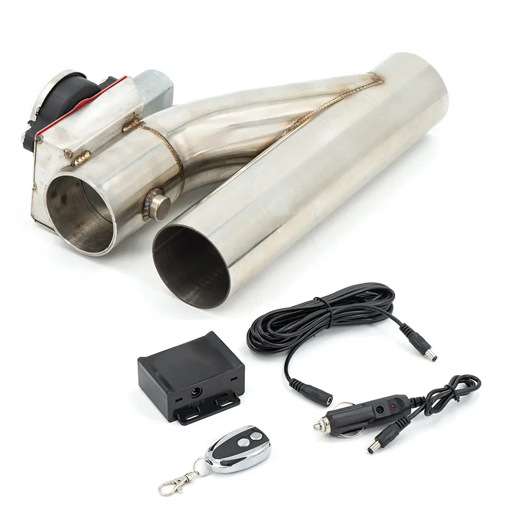 Universal Stainless Steel Headers Y Pipe Electric Exhaust CutOut Cut Out Kit For 2,2.25,2.5,2.75,3 inch Exhaust Pipe