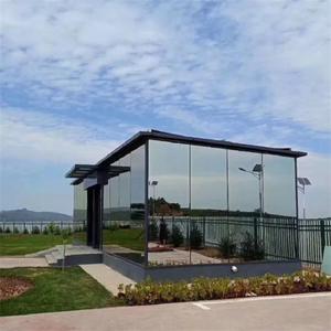 Maisons modernes 4 saisons en aluminium résistant à la véranda pour la plage et le jardin Serre pliante de luxe <span class=keywords><strong>Solarium</strong></span> facile à cultiver Maisons en verre - Product Image 4