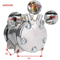 Compresseur Sanden 505 SD505 5H09 universel, courroie trapézoïdale A2, 12V, poulie 125mm, pour tracteur, excavatrice, camion lourd, pick-up, neuf