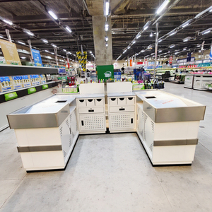 Juren Customized Model Stainless Steel Checkout Counter for <strong>Small</strong> <strong>Shop</strong> and Supermarket with Jiangsu Origin - Product Image 4