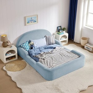Vente en gros usine – Cadre de lit pour grands enfants en mousse souple sans bois, avec housse lavable et imperméable, adapté aux 3 ans et plus - Product Image 2