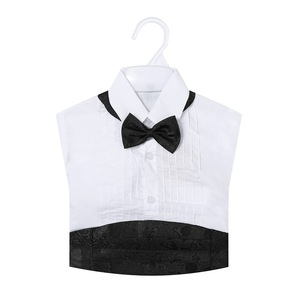 Camisa de Casamento dos homens Terno Batizado Vestido <span class=keywords><strong>Set</strong></span> 1-4 Anos <span class=keywords><strong>Baby</strong></span> <span class=keywords><strong>Boy</strong></span> Birthday Party Suit Blazer Coat Roupas de Batismo para Menino - Product Image 4