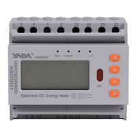 Medidor de Energía Electrónico de CC YADA con Certificación CE y Aprobación MID, Clase 0.5, DC1000V 600A, RS485, para Riel DIN, para Cargador de Vehículos Eléctricos de Doble Circuito