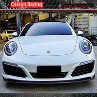 Lèvre avant en fibre de carbone humide 991.2 pour Porsche 911 Carrera S GTS (2016-2018) - Finition polie, installation facile