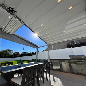 Pérgola Retráctil de PVC con Techo Retráctil y Luces LED para Terraza, <span class=keywords><strong>3x4</strong></span>, para Restaurante - Product Image 4