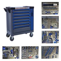 Chariot à outils combinés pour réparation automobile de 488 pièces avec acier au chrome-vanadium, étanche et anti-poussière IP54
