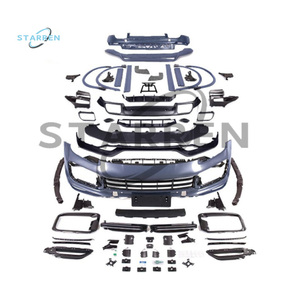 9y0 2018 + Nuevo diseño Turbo + <span class=keywords><strong>TKT</strong></span> Estilo Conjuntos de parachoques delantero y trasero Kit de carrocería para Porsche Cayenne - Product Image 3