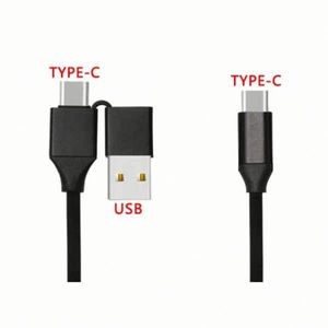 USB a Male to 2 Type-c Male Splitter <b>Data</b> Sync <b>Cable</b> USB 2.0 a Male to Double Usb Type c Y Splitter Power <b>Cable</b> - Product Image 3