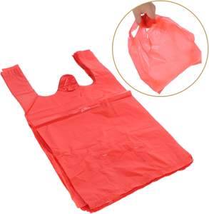 Bolsas de Basura de Plástico Grueso, Bolsas de Basura Rojas Tipo Chaleco, Versátiles para el Hogar, la Oficina, el Baño y Uso en Exteriores - Product Image 5